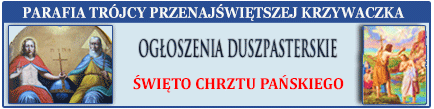 Parafia ogłoszenia duszpasterskie 2023
