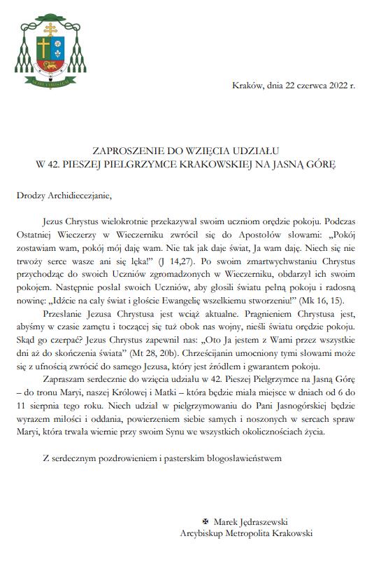 Zaproszenie na 42 PPK