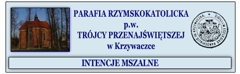 Ogłoszenia duszpasterskie